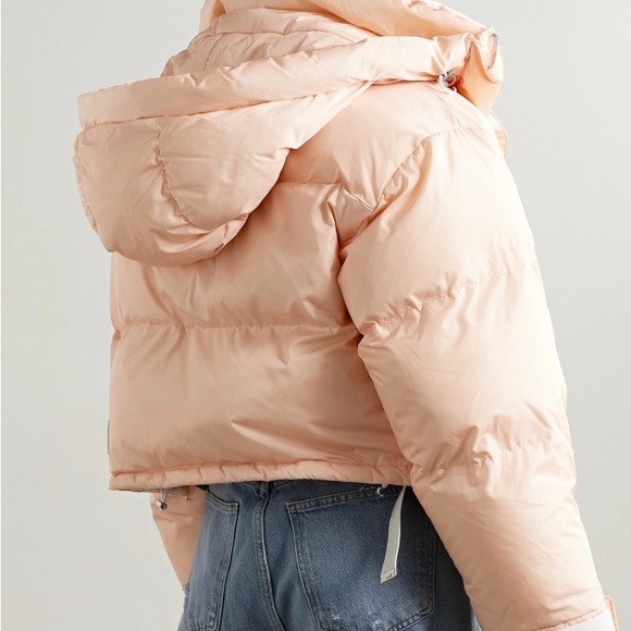 Shoreditch Ski Club Willow Short Puffer Jacket in Peach Size L NWOT - Picture 4 of 9